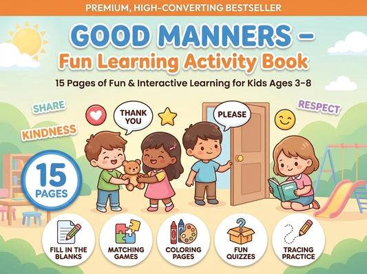 Good Manners Activity Workbook - LittleMindsHomeschool