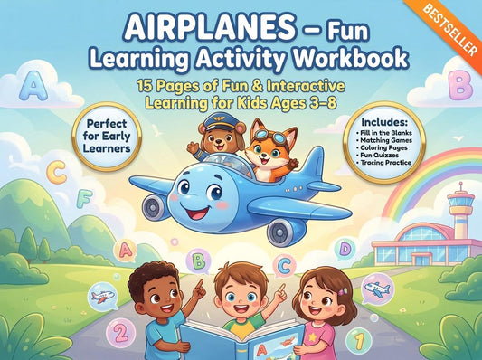 Airplanes Activity Workbook - LittleMindsHomeschool
